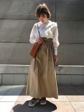 「RITA（リタ）のアイテム」を使った、MIDWEST FUJIIさん（レディース・160cm）の春コーディネート