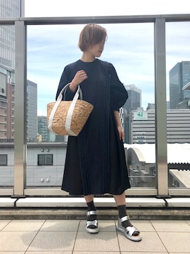 「CACHELLIE（カシェリエ）のアイテム」を使った、MIDWEST FUJIIさん（レディース・160cm）の夏コーディネート