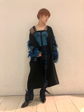 「STAIR（ステア）のアイテム（ジャケット/アウター）」を使った、MIDWEST FUJIIさん（レディース・160cm）の秋コーディネート