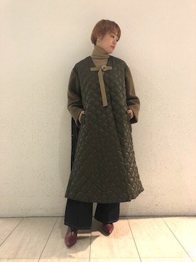 「TAN（タン）のアイテム」を使った、MIDWEST FUJIIさん（レディース・160cm）の秋コーディネート