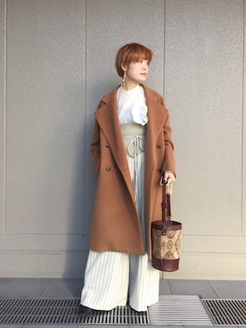 「muller of yoshiokubo（ミュラーオブヨシオクボ）のアイテム（その他パンツ）」を使った、MIDWEST FUJIIさん（レディース・160cm）の秋コーディネート