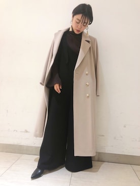 「UNITED NUDE（ユナイテッドヌード）のアイテム」を使った、MIDWEST FUJIIさん（レディース・160cm）の冬コーディネート