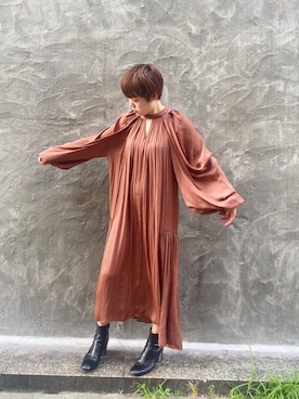 「STAIR（ステア）のアイテム」を使った、MIDWEST FUJIIさん（レディース・160cm）の夏コーディネート