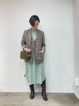 「RITO（リト）のアイテム（ジャケット/アウター）」を使った、MIDWEST FUJIIさん（レディース・160cm）の冬コーディネート