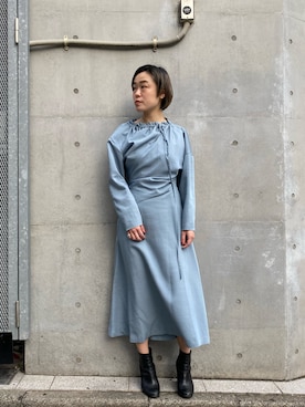 「AKIRANAKA（アキラナカ）のアイテム」を使った、MIDWEST FUJIIさん（レディース・160cm）の春コーディネート