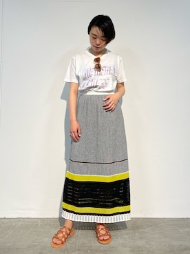 「BLANC..（ブラン）のアイテム」を使った、MIDWEST FUJIIさん（レディース・160cm）の夏コーディネート