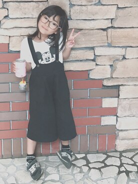 「BRANSHES（ブランシェス）のアイテム（レッグウェア）」を使った、yuririさん（キッズ・110cm）の夏コーディネート
