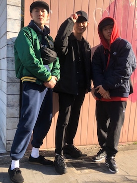 「BEN DAVIS（ベンデイビス）のアイテム（ダウンジャケット/コート）」を使った、Daisuke Nishiyamaさん（メンズ・178cm）の秋コーディネート