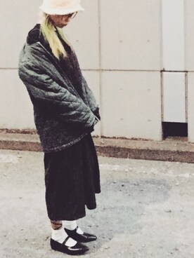 「SMITH'S（スミス）のアイテム（ブルゾン）」を使った、ciccaさん（レディース・166cm）の冬コーディネート