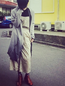 「アイテム（その他アウター）」を使った、ciccaさん（レディース・166cm）の春コーディネート