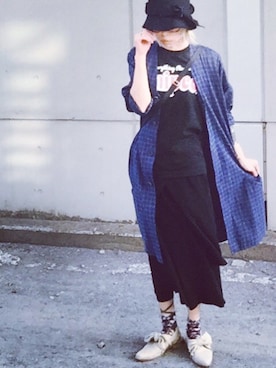 「tricot COMME des GARCONS（トリココムデギャルソン）のアイテム（サンダル）」を使った、ciccaさん（レディース・166cm）の春コーディネート