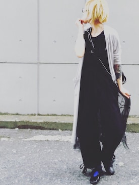 「MALAIKA（マライカ）のアイテム（オールインワン・サロペット）」を使った、ciccaさん（レディース・166cm）の夏コーディネート