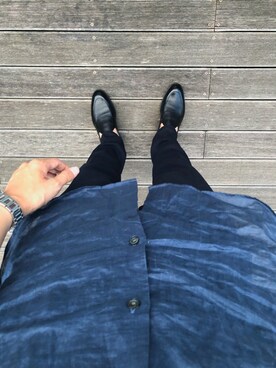 「KNOT（ノット）のアイテム（パンツ）」を使った、tanisonさん（メンズ・176cm）の夏コーディネート