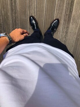 「KNOT（ノット）のアイテム（パンツ）」を使った、tanisonさん（メンズ・176cm）の秋コーディネート