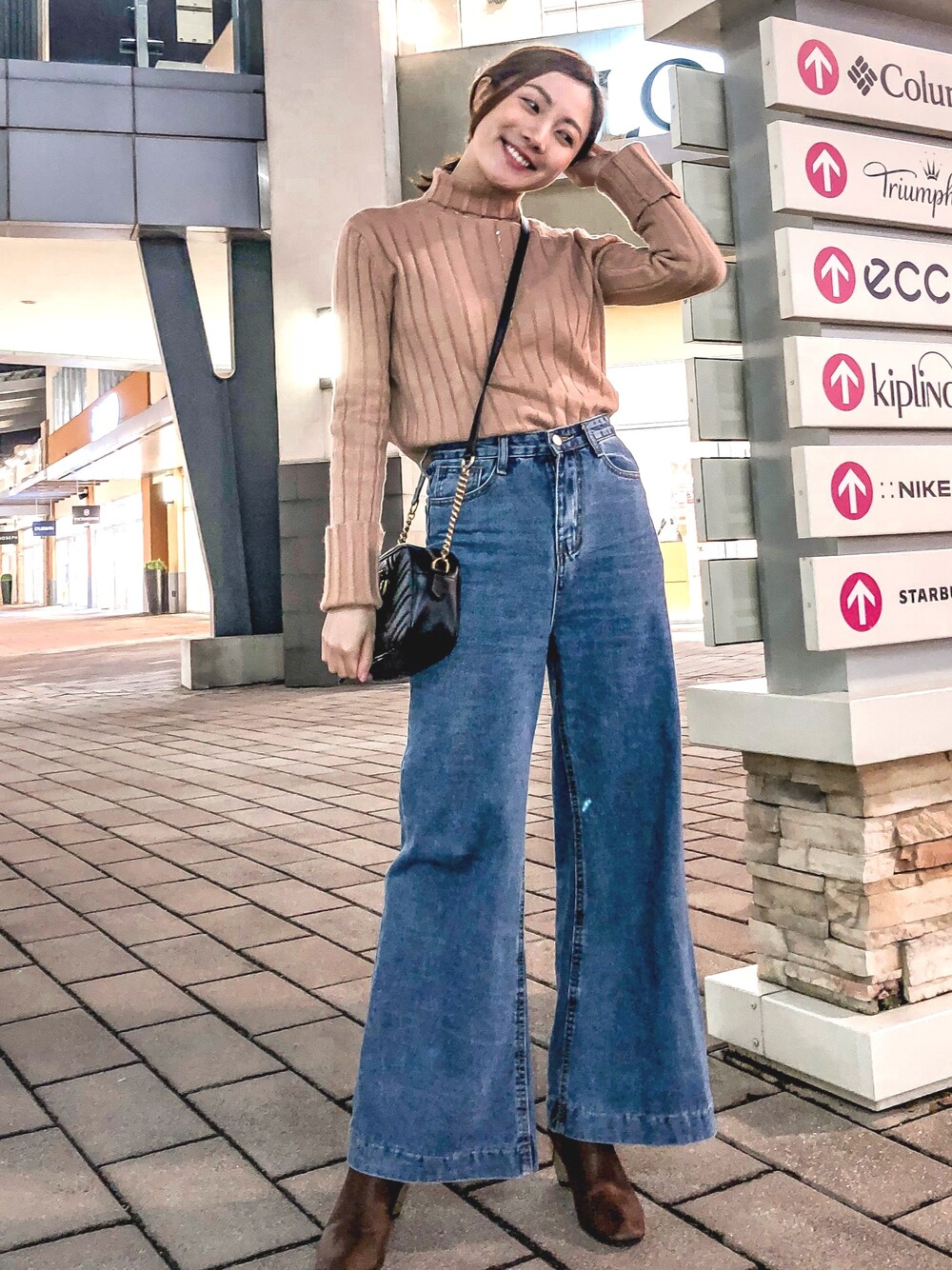 「GUCCI、spring、street、ootd、fashion、follow、summer」｜「GUCCIのアイテム（バッグ、ブラック系）」を使った、Debby liuさん（レディース・163cm）の春コーディネートの1枚目の写真
