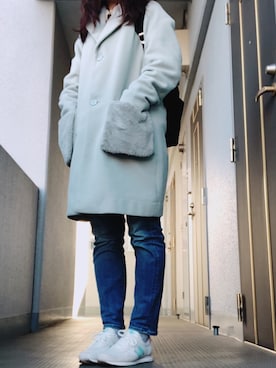 「ehka sopo（エヘカソポ）のアイテム（ダウンジャケット/コート）」を使った、まさみさん（レディース・158cm）の春コーディネート