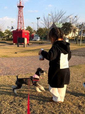 「F.O.KIDS（エフオーキッズ）のアイテム（ワンピース/ドレス）」を使った、こと♡ちゃんさん（キッズ・90cm）の冬コーディネート