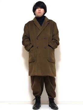 ダブルチェスターコート のメンズ人気ファッションコーディネート Wear