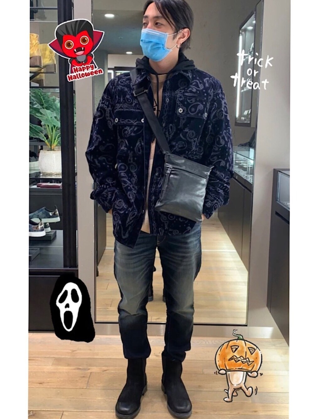 DIESEL（ディーゼル）の「メンズ レザー＆コーテッドデニム