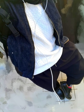 「GAP（ギャップ）のアイテム（ブルゾン）」を使った、de Yaさん（メンズ・174cm）の冬コーディネート
