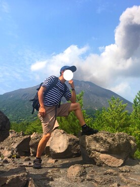 「桜島」｜がーぺい🇮🇹ゆーぺい🇫🇷さん（メンズ・167cm）の秋コーディネート