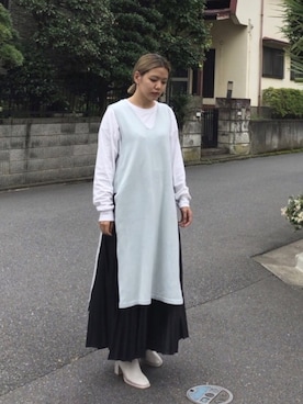 真里佳さん（レディース・152cm）の秋コーディネート