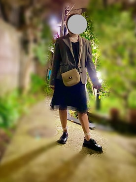 「古着」｜「アイテム（チュニック）」を使った、mslifeさん（レディース・152cm）の春コーディネート