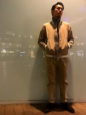 「ALDEN（オールデン）のアイテム」を使った、takuさん（メンズ・177cm）の春コーディネート