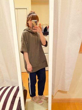 「AFRICA TARO（アフリカタロウ）のアイテム」を使った、KuRuMiさん（レディース・145cm）の夏コーディネート