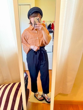 「ルーズフィット」｜KuRuMiさん（レディース・145cm）の夏コーディネート