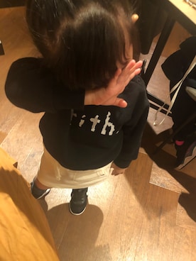 「アイテム（スカート）」を使った、yu_ko_toさん（キッズ・90cm）の冬コーディネート