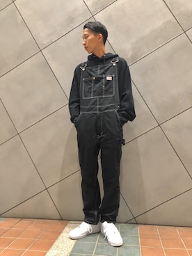 「XLARGE（エクストララージ）のアイテム（サロペット/オーバーオール）」を使った、ウマさん（メンズ・171cm）の春コーディネート