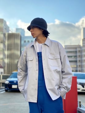「XLARGE（エクストララージ）のアイテム（サロペット/オーバーオール）」を使った、ウマさん（メンズ・171cm）の春コーディネート
