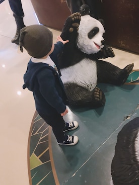 「ZARA KIDSのアイテム（その他アウター）」を使った、ihaihrさん（キッズ・90cm）の春コーディネート
