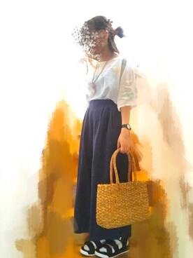 朝(インスタ変えたよ)さん（レディース・151cm）の夏コーディネート