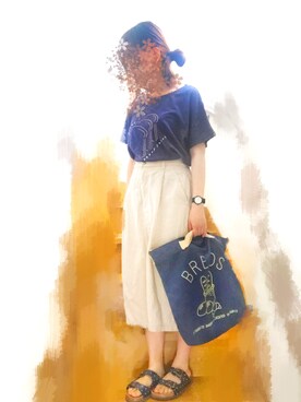 朝(インスタ変えたよ)さん（レディース・151cm）の夏コーディネート