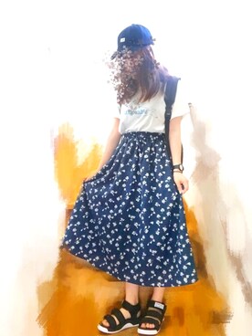 朝(インスタ変えたよ)さん（レディース・151cm）の夏コーディネート