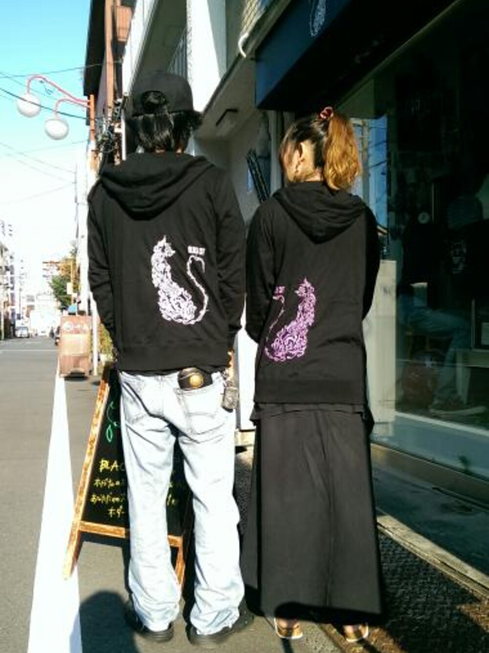 愛知　BLACKCATヒロさんの「BLACKCATオリジナルTシャツパーカー」を使ったコーディネート