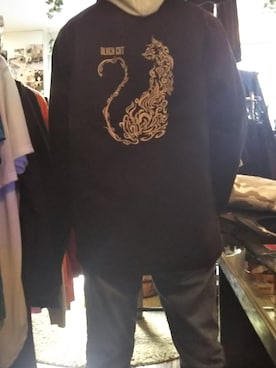 「ネコ」｜「アイテム（その他アウター）」を使った、愛知　BLACKCATヒロさん（メンズ・168cm）の冬コーディネート
