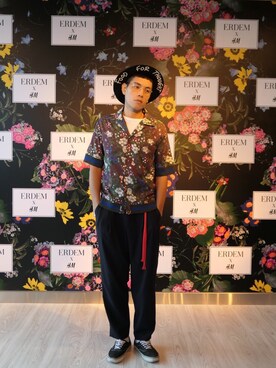「H&M（エイチ・アンド・エム）のアイテム（その他）」を使った、李馬さん（メンズ・187cm）の秋コーディネート