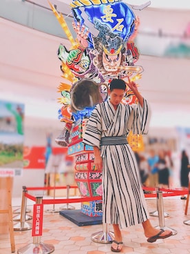 「祭り」｜「アイテム（その他）」を使った、李馬さん（メンズ・187cm）の夏コーディネート