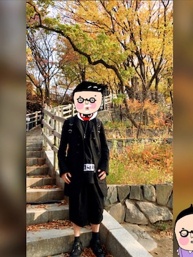 「Ann DEMEULEMEESTER（アンドゥムルメステール）のアイテム（ジャケット/アウター）」を使った、Just_MrJwkさん（メンズ・175cm）の冬コーディネート