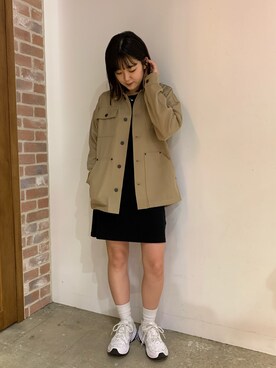 「ラブアンドピース2020」｜「アイテム（ワンピース/ドレス）」を使った、高平舞菜さん（レディース・158cm）の秋コーディネート