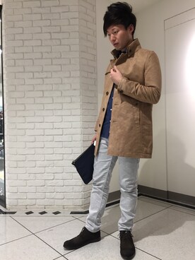 「おとなコーデ」｜「アイテム（その他アウター）」を使った、YUUKI.Fさん（メンズ・176cm）の冬コーディネート