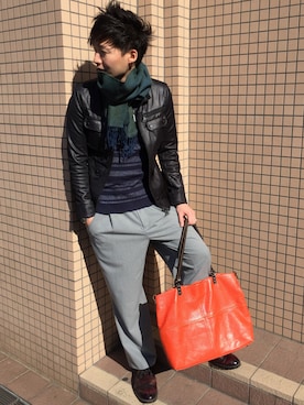 「RIELABO（リエラボ）のアイテム（ジャケット/アウター）」を使った、YUUKI.Fさん（メンズ・176cm）の冬コーディネート