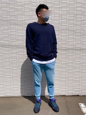 「G-SHOCK」｜「アイテム（スウェットパンツ）」を使った、takeさん（メンズ・174cm）の春コーディネート