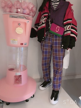 「JET LAG（ジェットラグ）のアイテム」を使った、루さん（レディース・157cm）の冬コーディネート