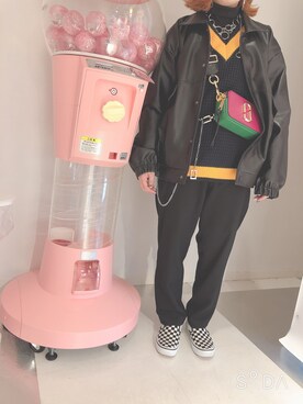 「JET LAG（ジェットラグ）のアイテム」を使った、루さん（レディース・157cm）の冬コーディネート