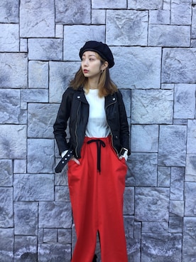 「ヤングアンドオルセン」｜「アイテム（ジャケット/アウター）」を使った、A.I.R.AGEさん（レディース・155cm）の冬コーディネート
