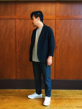 「TEATORA（テアトラ）のアイテム（ジャケット/アウター）」を使った、A.I.R.AGEさん（メンズ・170cm）の夏コーディネート